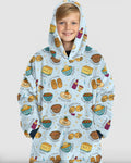 Schabbat Schalom tragbarer Bambus-Decken-Hoodie