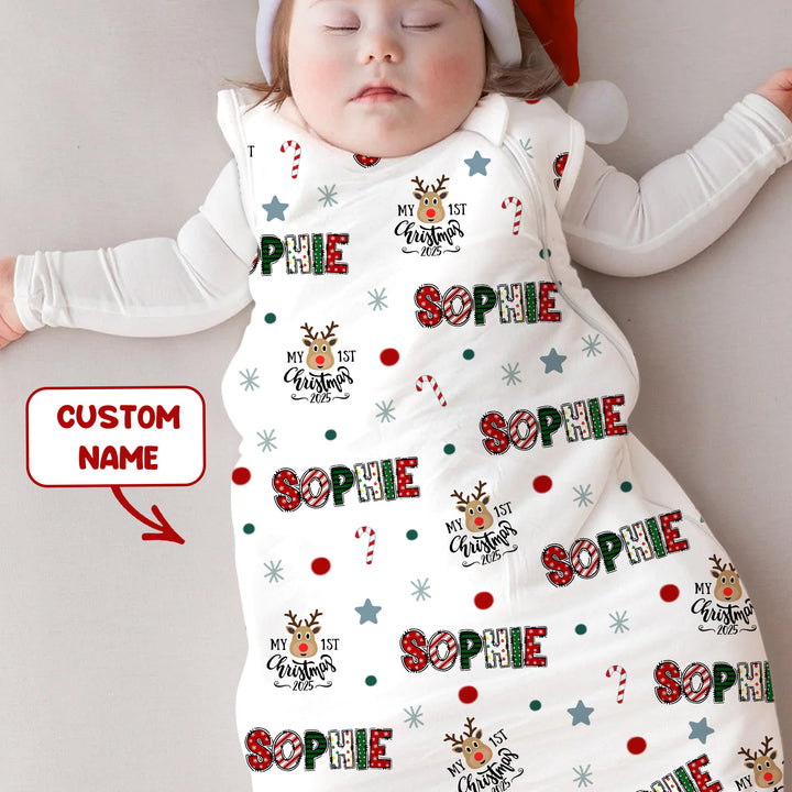 Custom Name "My First Christmas 2025" - Sleep Bag (S)