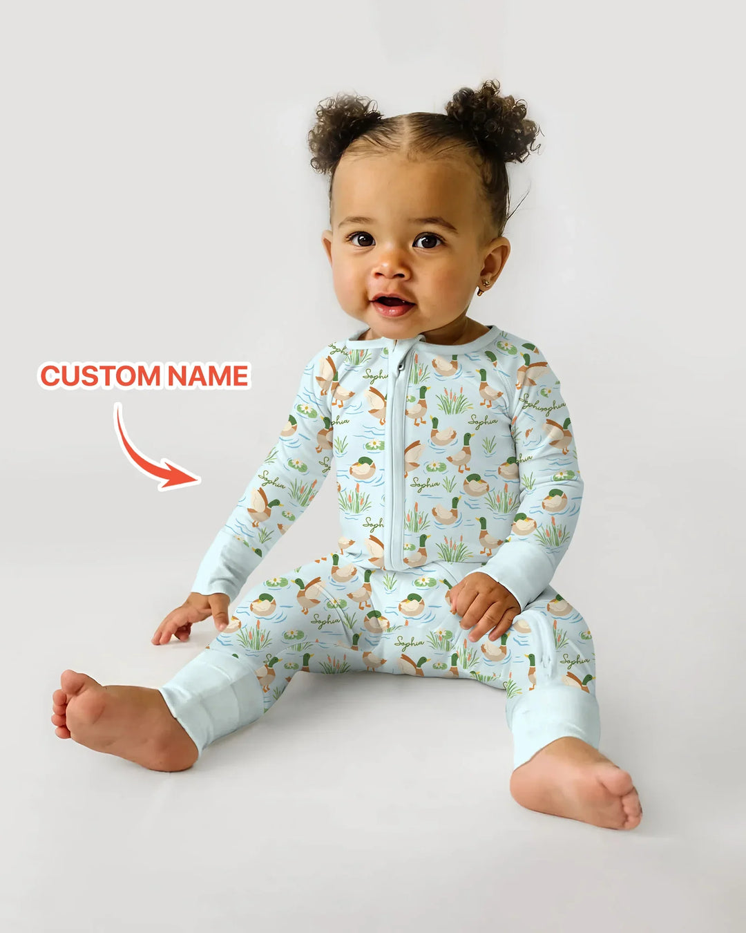 Personalized Mallard Duck Bamboo Convertible Zippy