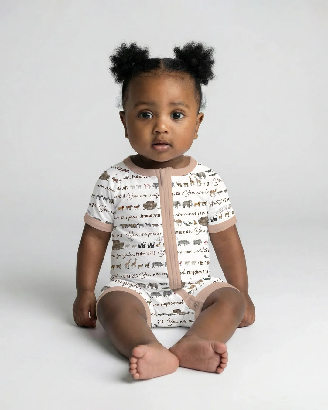 Biblical Noah's Ark Bamboo Shorty Zippy
