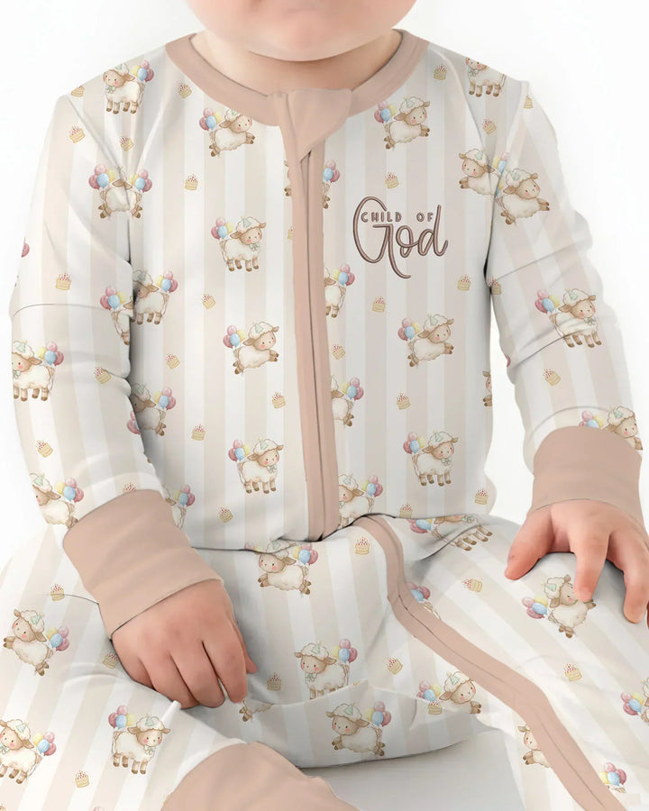 Child Of God Embroidered Baby Bamboo Convertible Zippy
