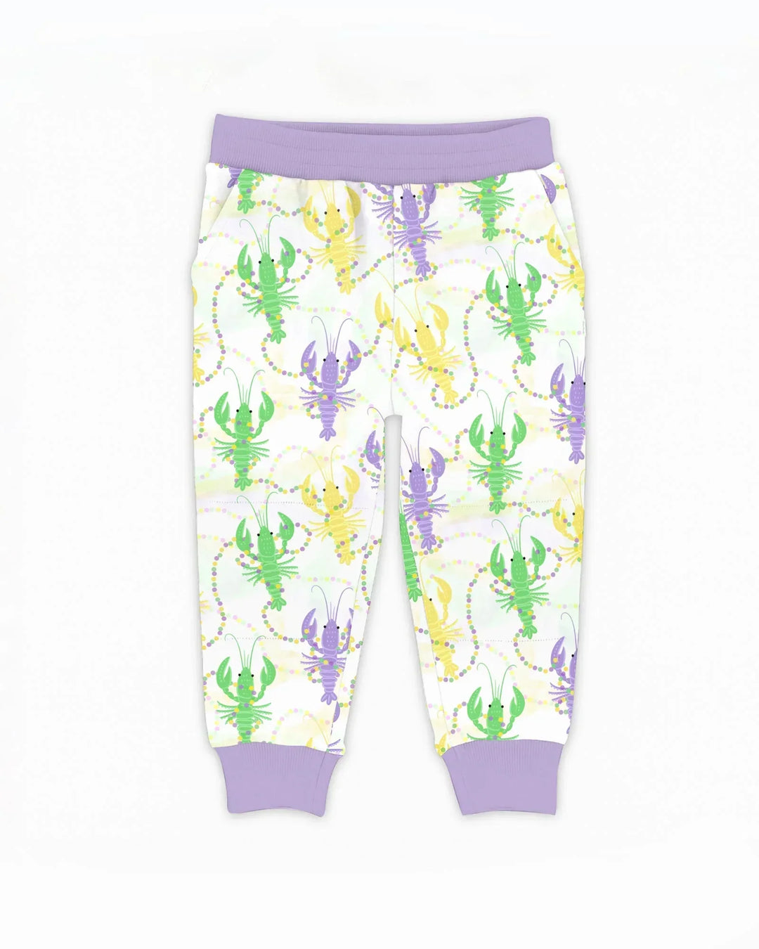 Mardi Gras Crawfish Family Matching Bamboo Jogger