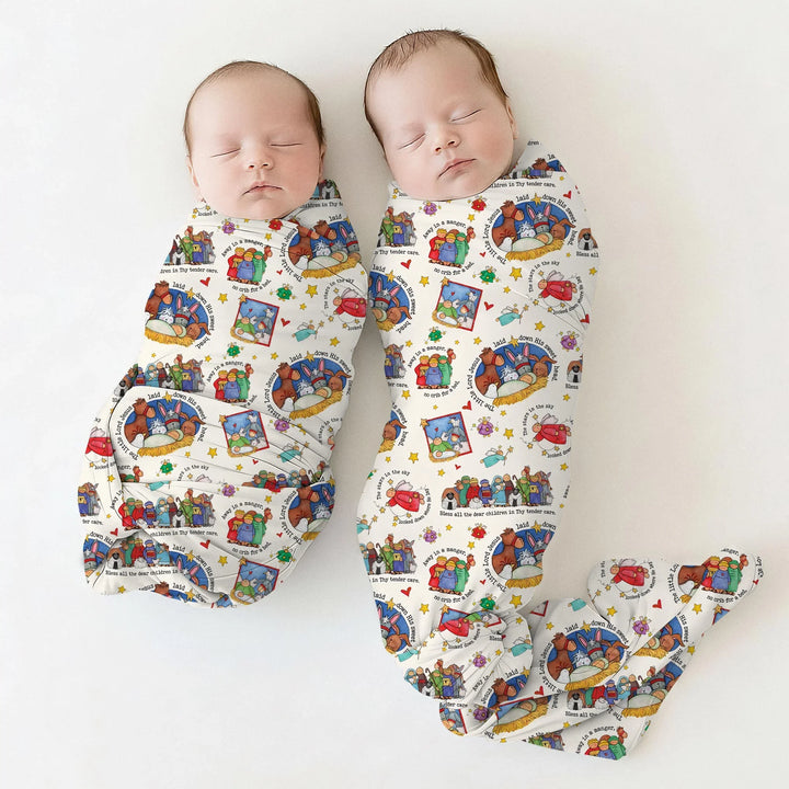 Away In A Manger Blessings Swaddle Blanket