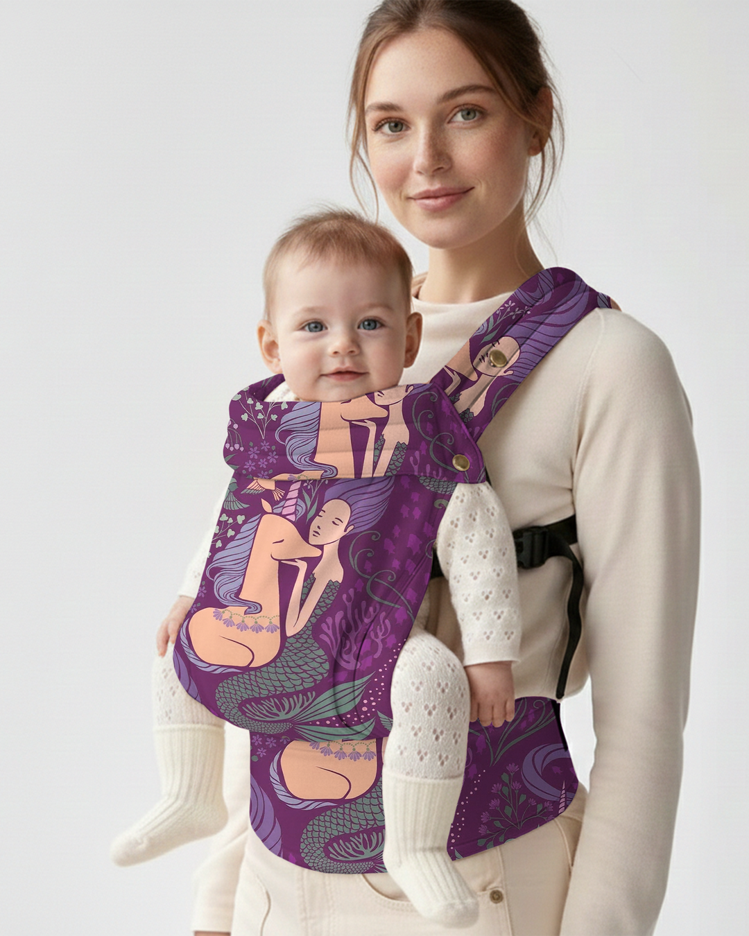 Whimsical Mermaid Garden Dream Baby Carrier