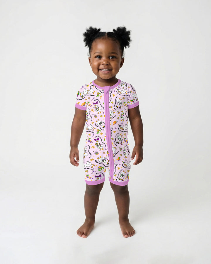 Mardi Gras Silly Goose Shorty Zippy