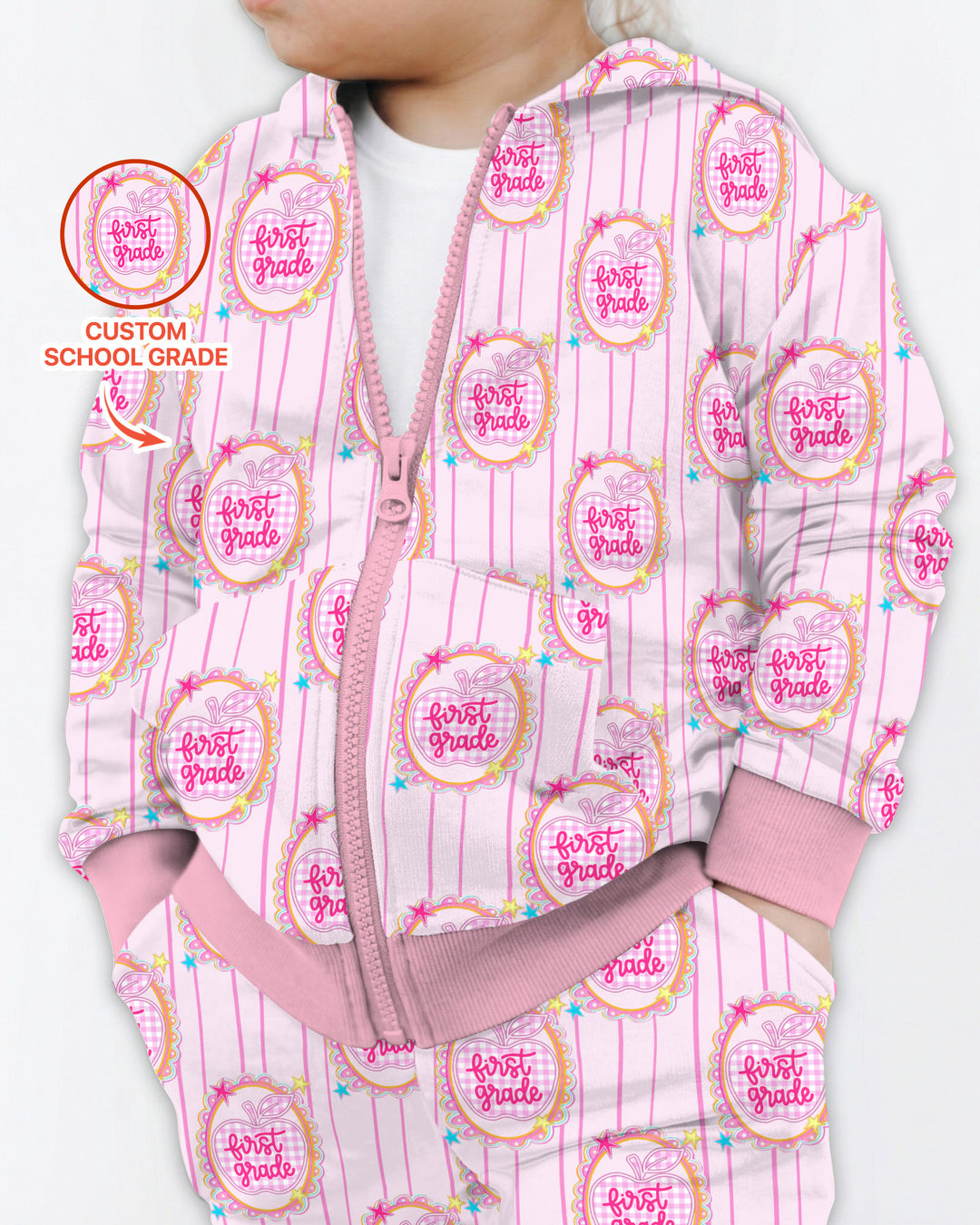 Sudadera con capucha y cremallera de bambú personalizada