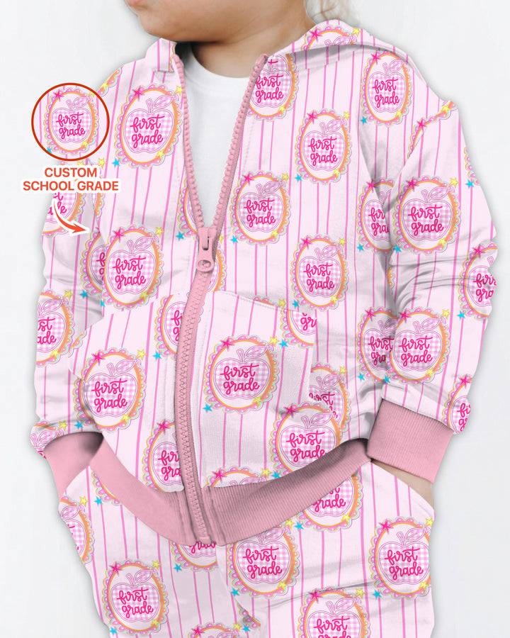 Sudadera con capucha y cremallera de bambú personalizada