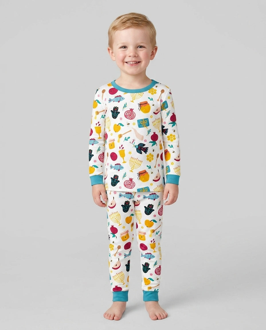 Pijama de dos piezas de bambú de manga larga El mejor papá del mundo