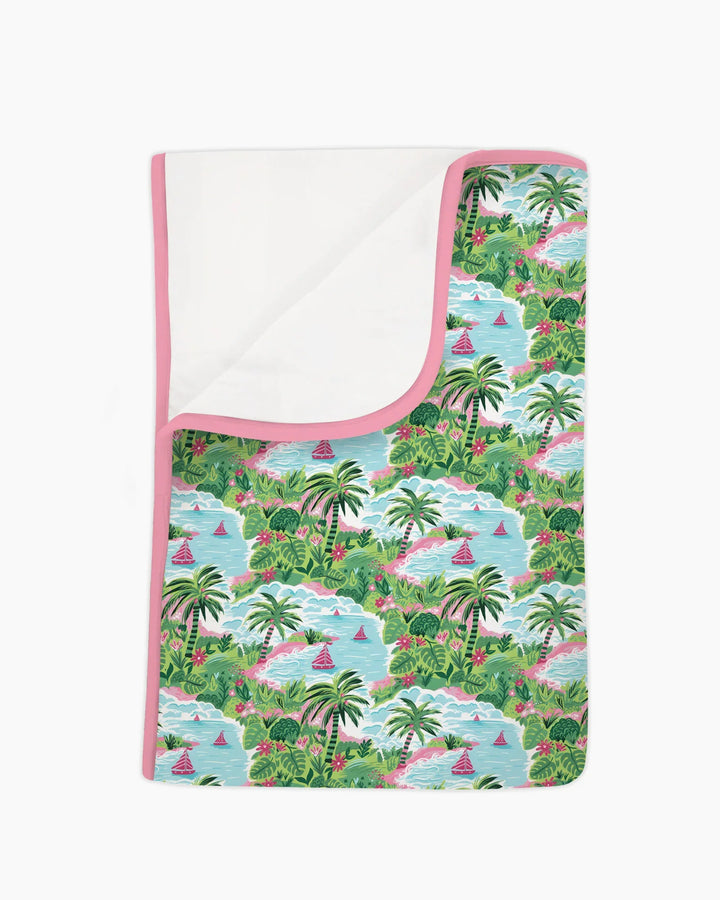 Preppy Coast Beach Club Bamboo Blanket