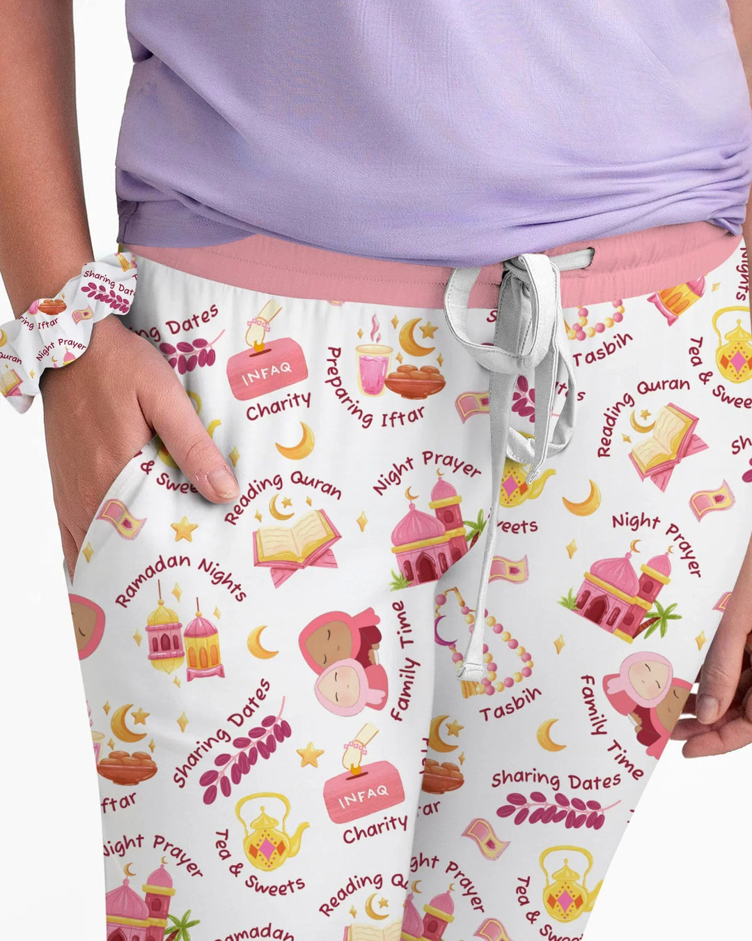 Ramadan Mubarak Matching Family Women Pajama Set