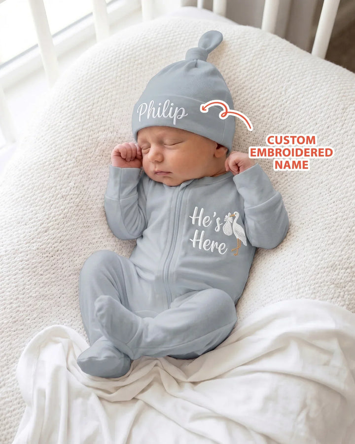 Gerippte Babykleidung mit individuellem Foto - Weich &amp; Skizzenhaft