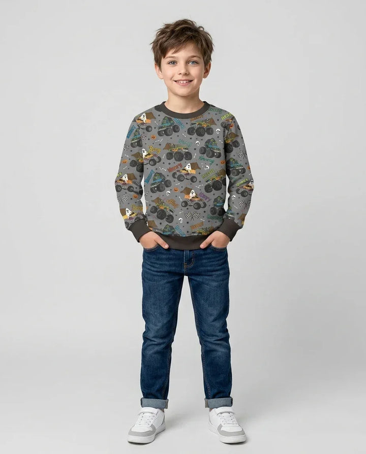Sudadera de cuello redondo de bambú con plantilla personalizada