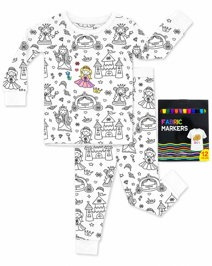 All Colorable Bamboo Two Piece Long Sleeve Pajama Set