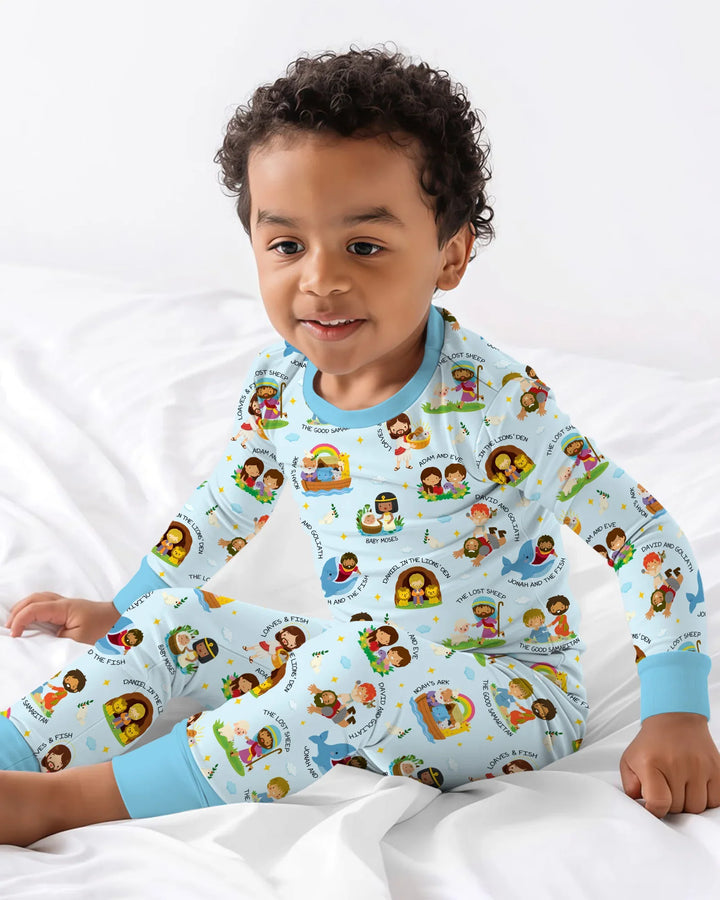 Bible Stories Two Piece Long Sleeve Pajama Set