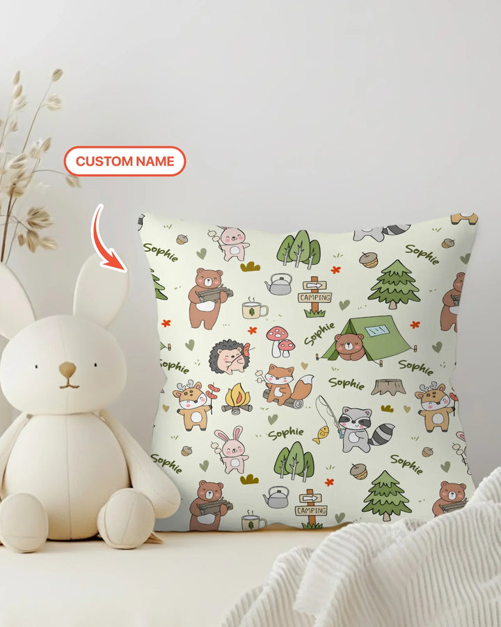 Custom Name Little Camp BuddiesBamboo Pillow Case