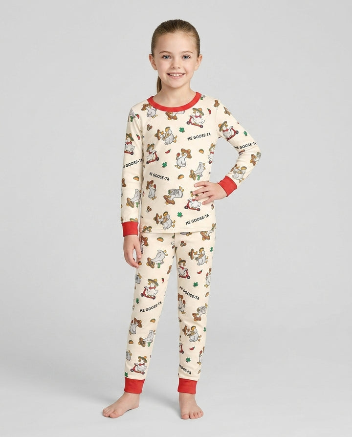 Me-Goose-Ta Bamboo Two Piece Long Sleeve Pajama Set