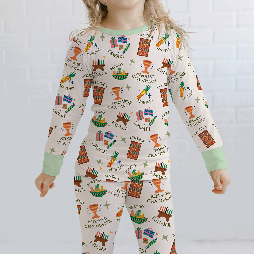 Kwanzaa Spirit Two Piece Long Sleeve Pajama Set