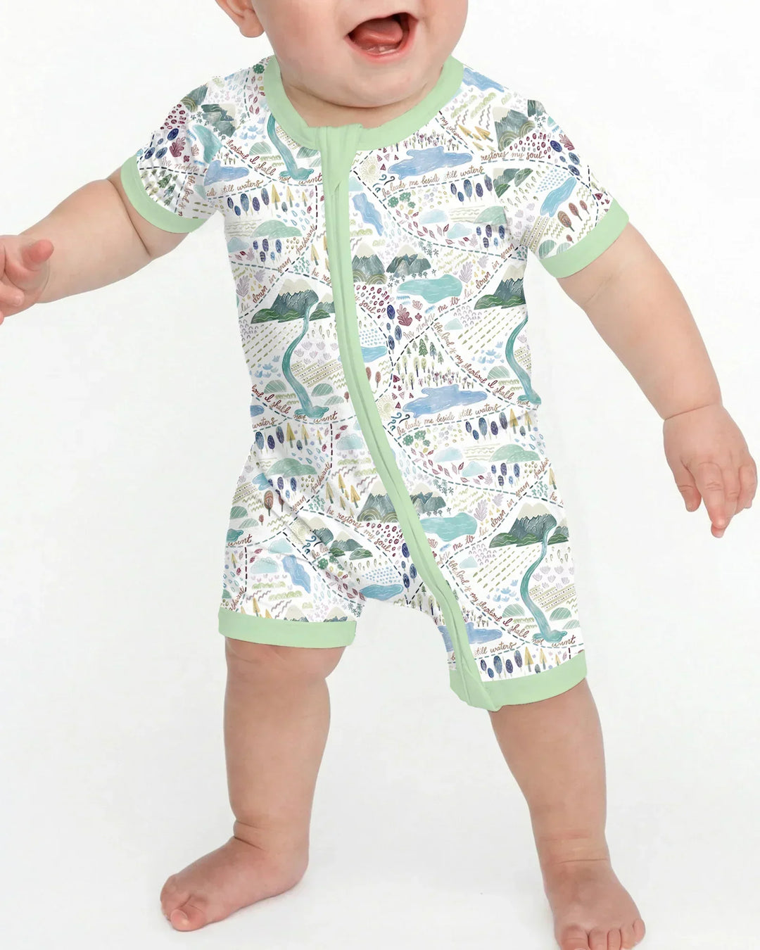 Whimsical Psalms 23 Map Shorty Zippy