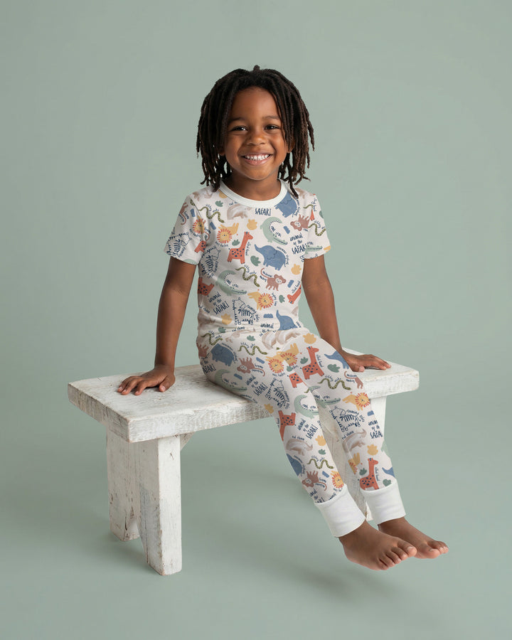 Zweiteiliges, kurzärmliges Pyjama-Set mit Marienkäfern