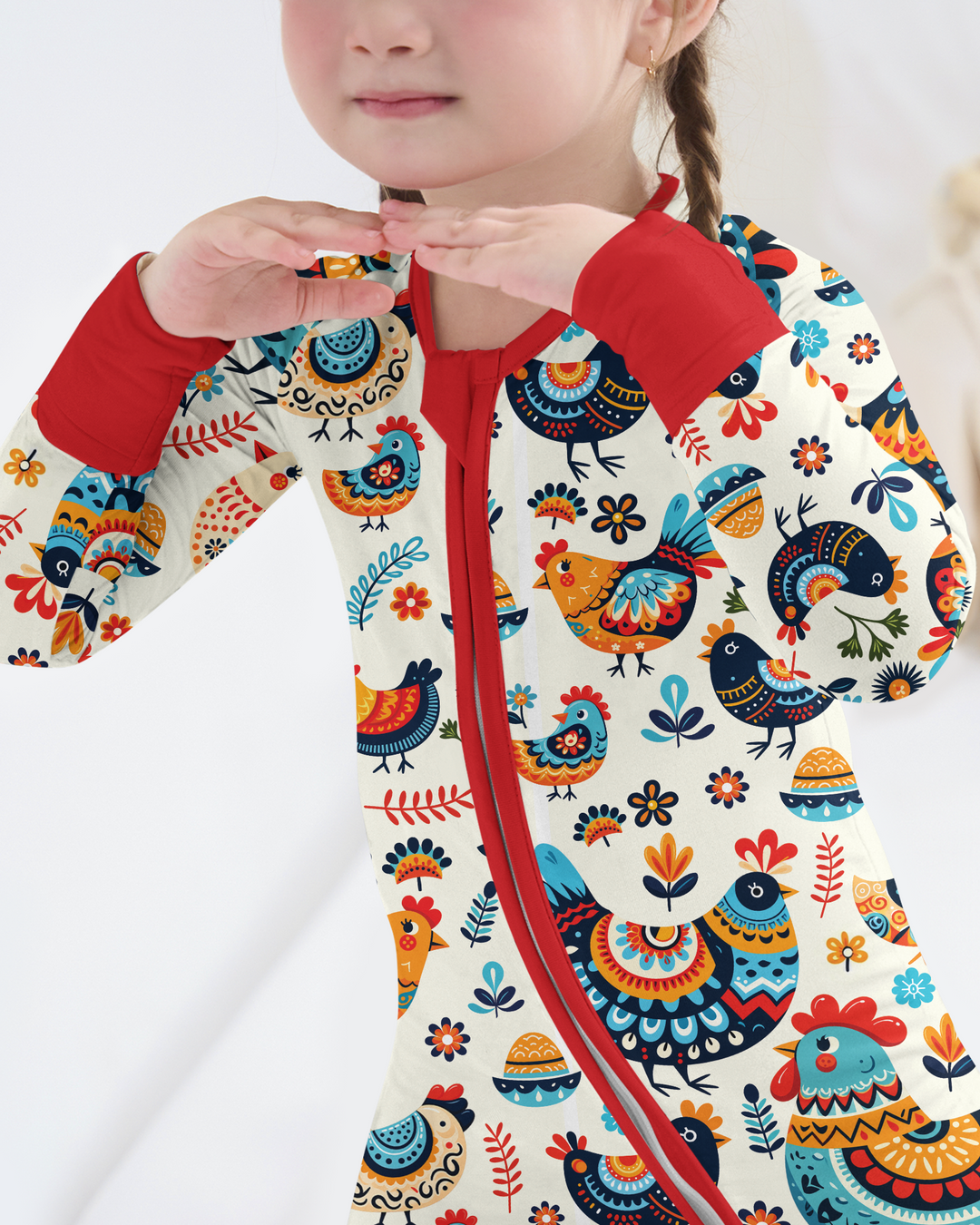 Pioneer Chickens And Roosters  Bamboo Convertible Zippy