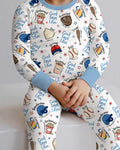 Christian Baseball Bamboo Two Piece Long Sleeve Pajama Set