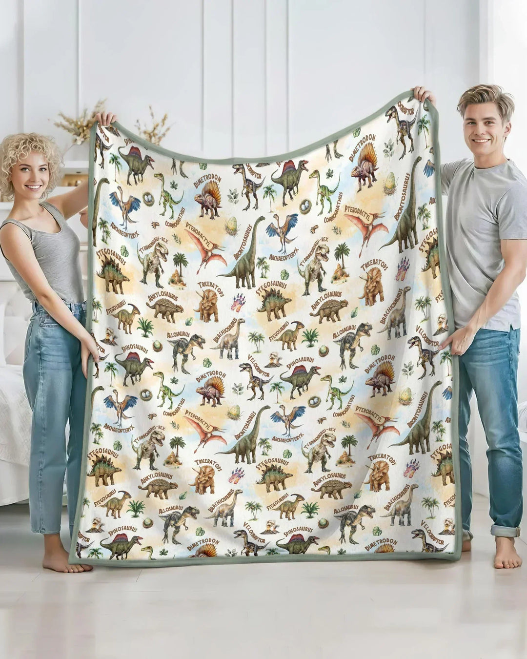 Dino Discovery Bamboo Blanket