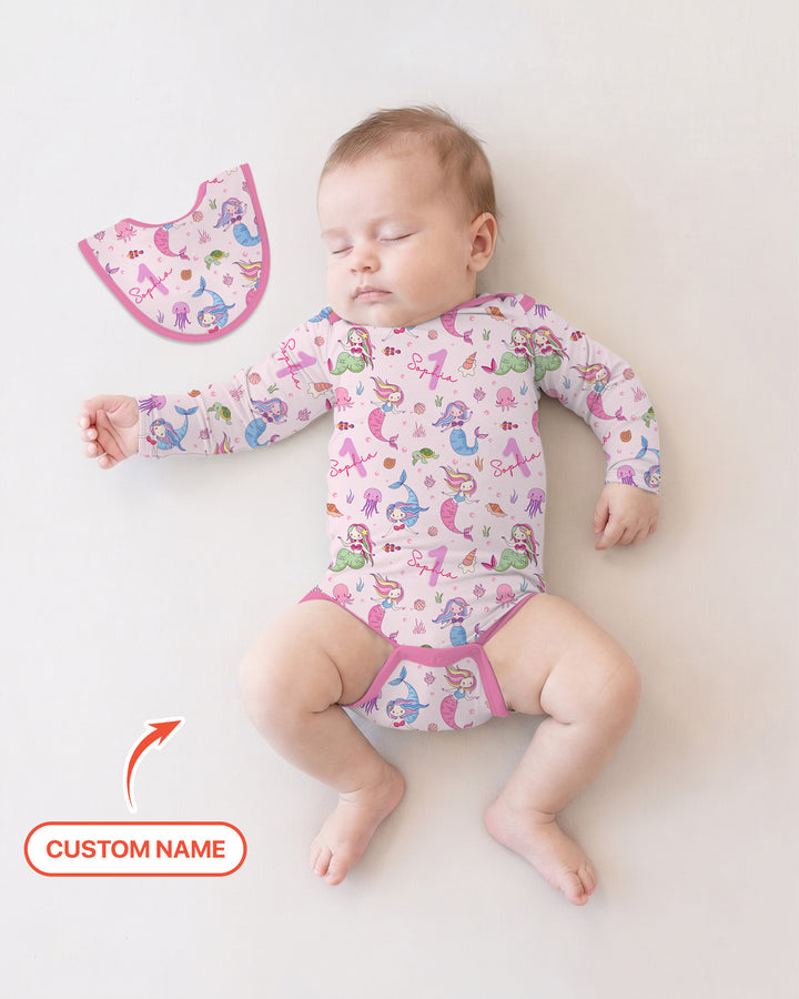 Gerippte Babykleidung mit individuellem Foto - Weich &amp; Skizzenhaft
