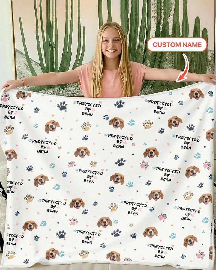 Custom Dog Pattern Blanket
