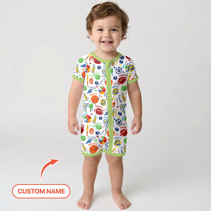 Play Ball Custom Name Shorty Zippy