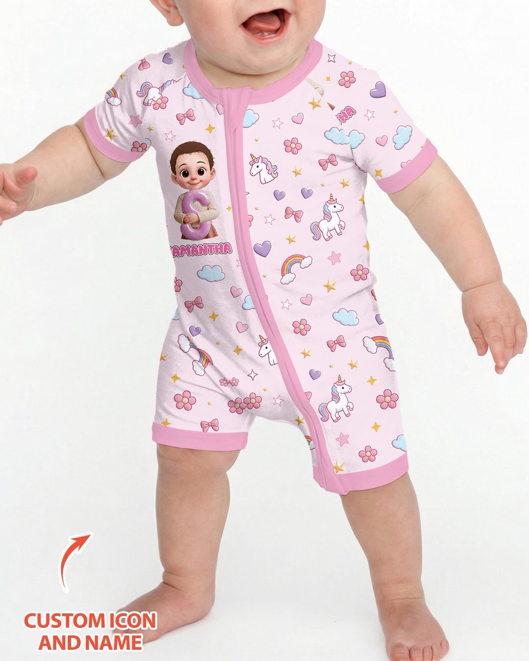 Little Star Initial Bamboo Shorty Zippy