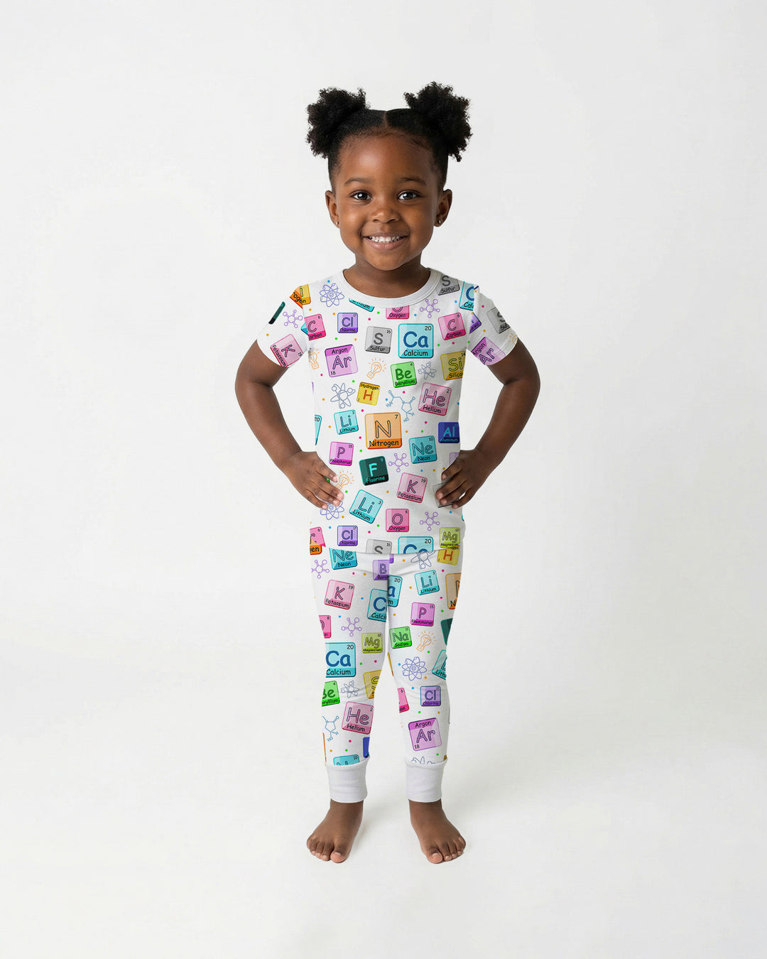 Science Elements Bamboo Two Piece Short Sleeve Pajama Set