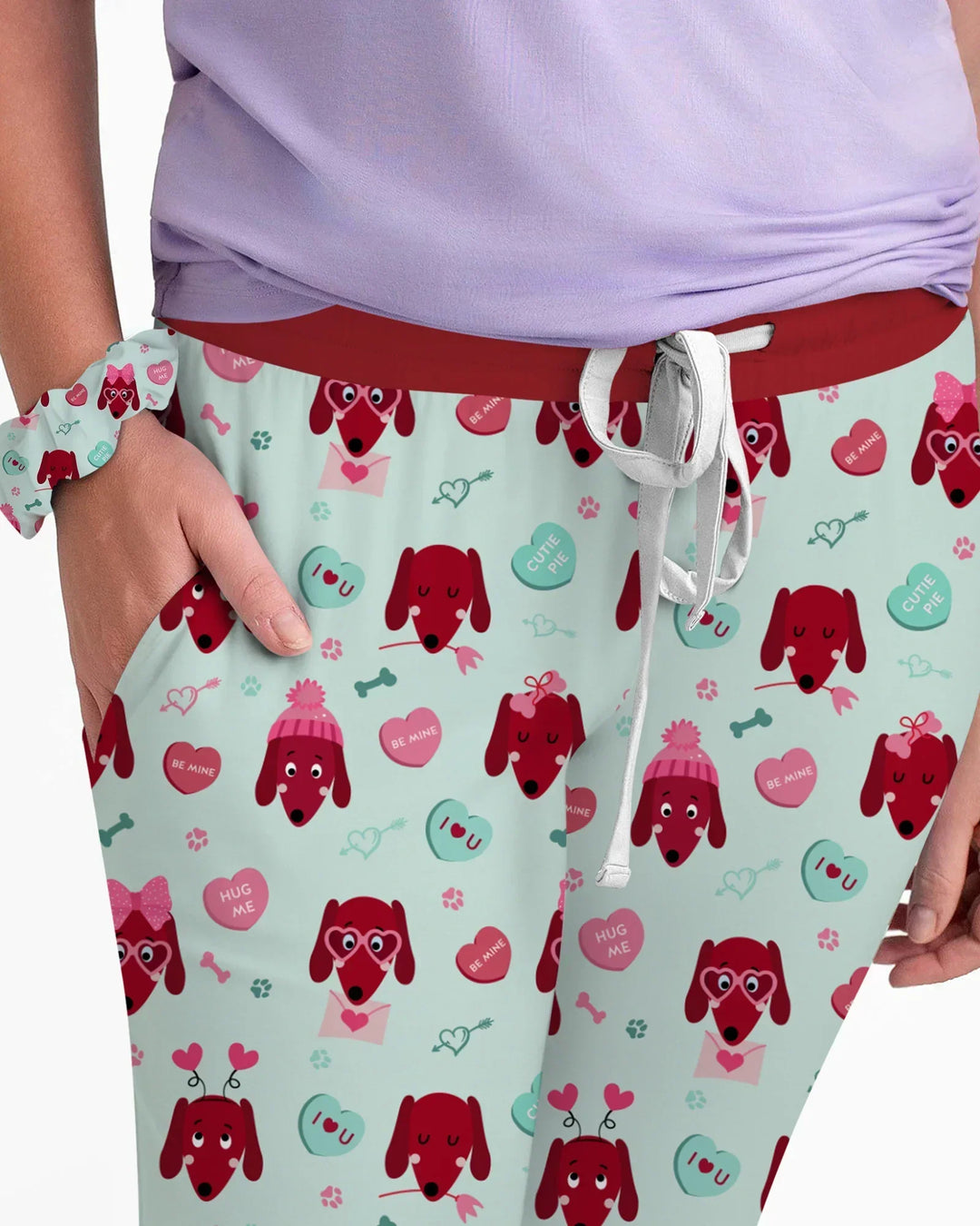 Dachshund Is My Valentine Women Pajama Set