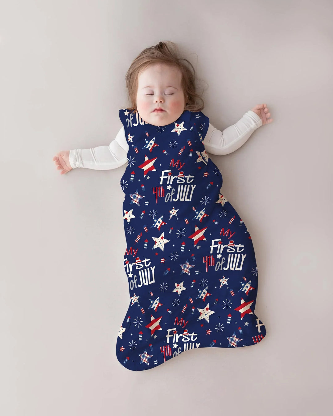 My First 4th of July Star Striped Bamboo Sleep Bag