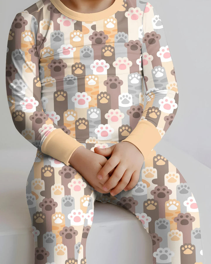 Grabby Paws Bamboo Two Piece Long Sleeve Pajama Set