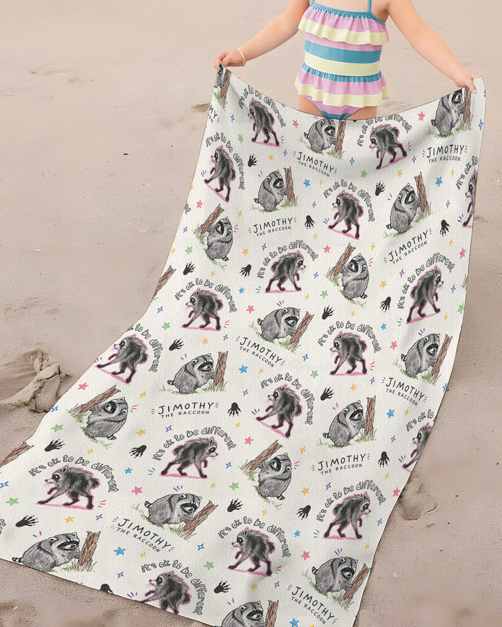 It's Okay to be Jimothy Bamboo Beach Towel