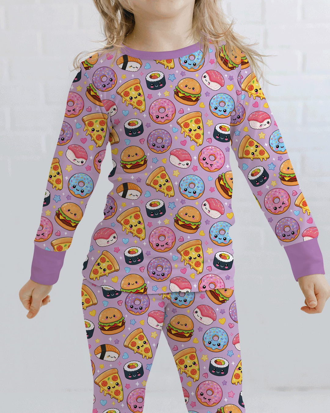 Conjunto de pijama de dos piezas de bambú con mangas largas, plantilla PERSONALIZADA
