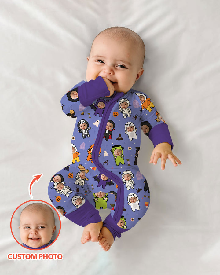 Custom Photo Little Halloween Crew Bamboo Convertible Zippy