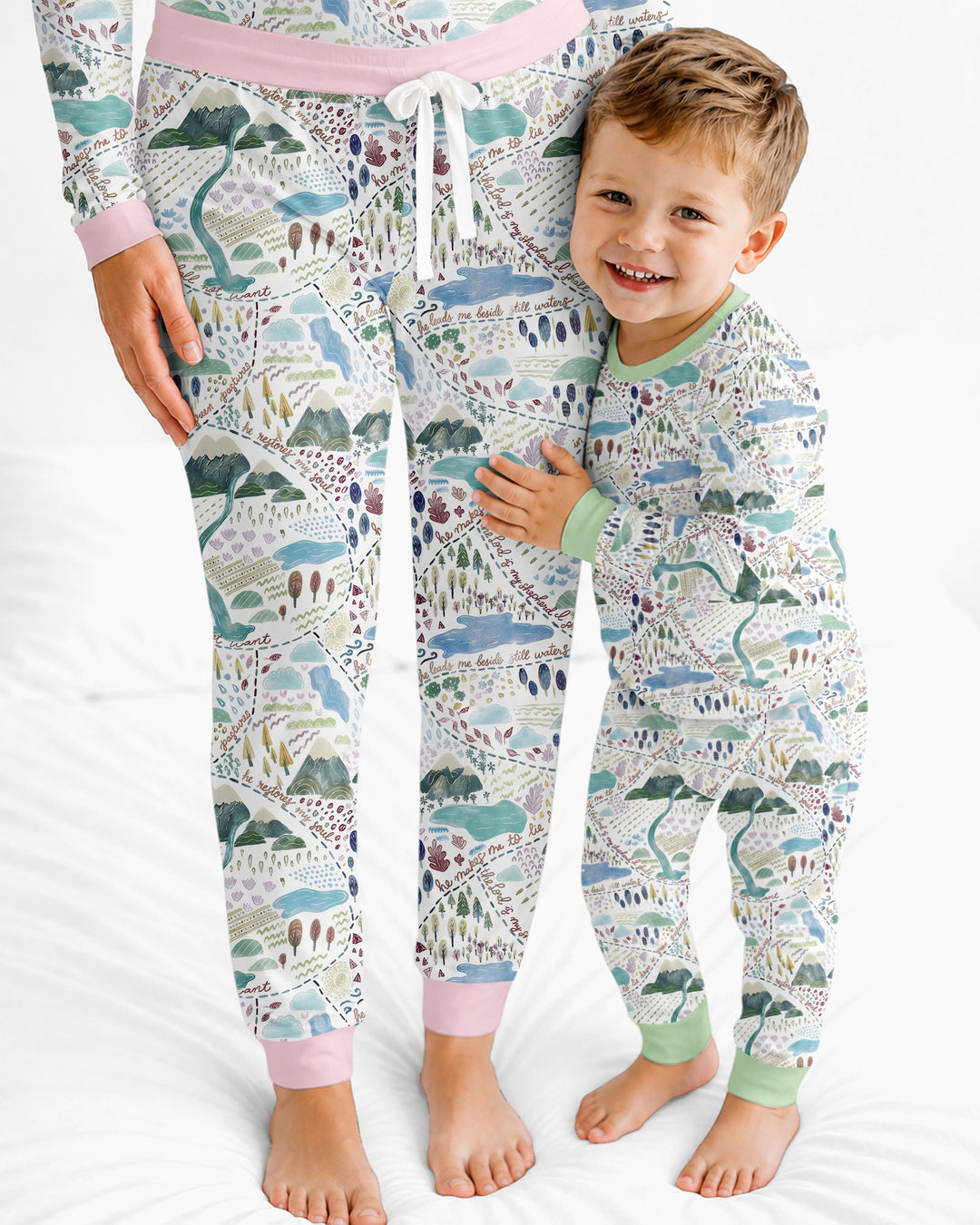 Whimsical Psalms 23 Map Bamboo Convertible Zippy