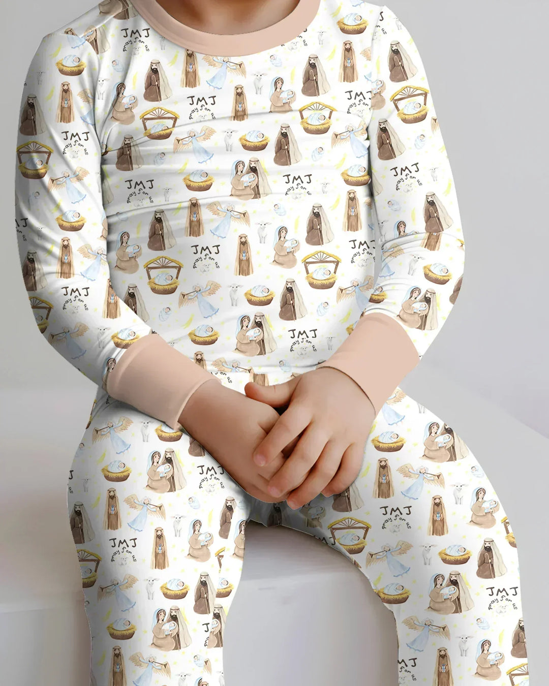 Holy Family Two Piece Long Sleeve Pajama Set