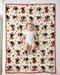 Festive Holiday Sheep Bamboo Blanket