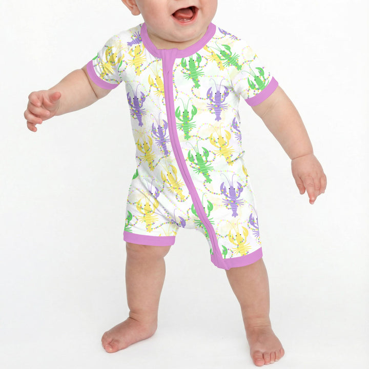 Mardi Gras Crawfish Family Matching Shorty Zippy
