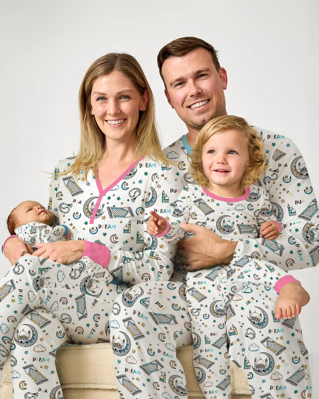 Dua, Dhikr, Dream Matching Family Women Pajama Set