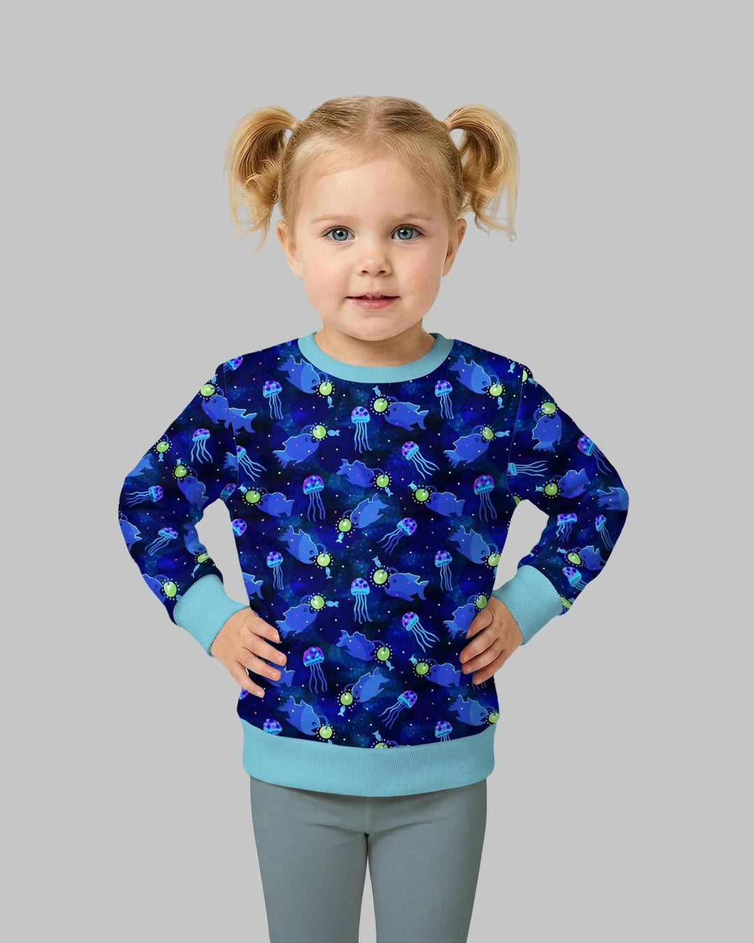 Happy Glow Fish Bamboo Crewneck Sweatshirt