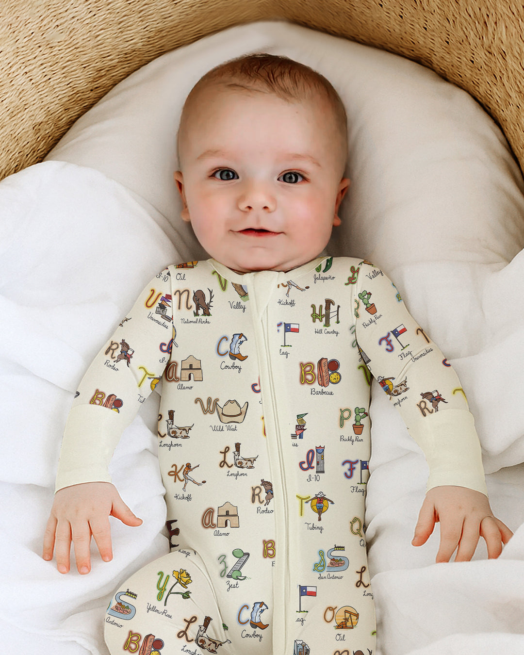 Gerippte Babykleidung mit individuellem Foto - Weich &amp; Skizzenhaft