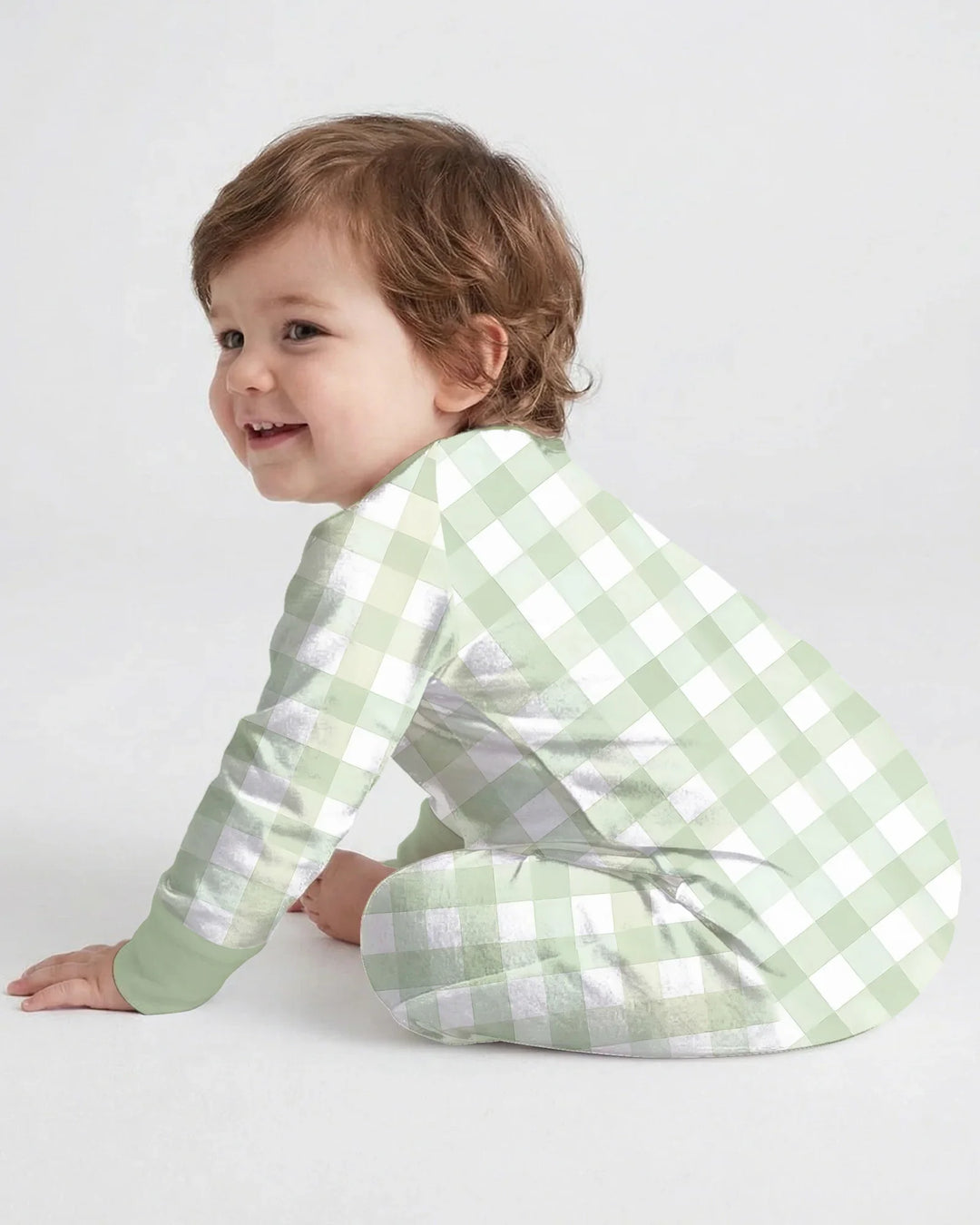 Personalized Embroidered Baby Boy Bamboo Convertible Zippy