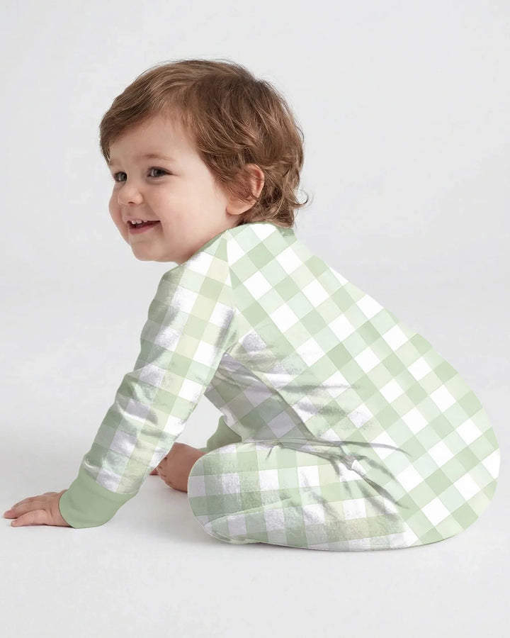 Personalized Embroidered Baby Boy Bamboo Convertible Zippy