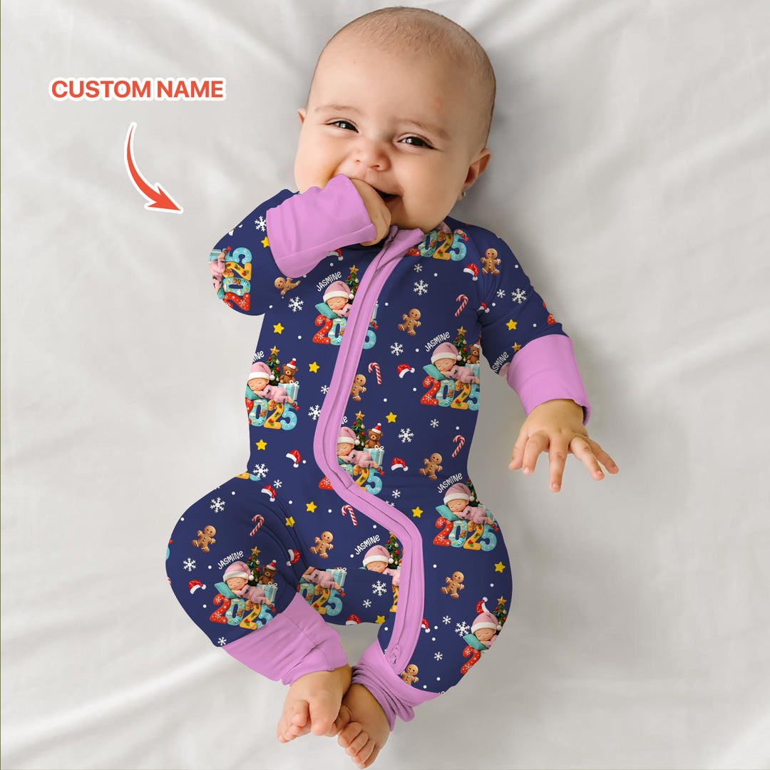 Gerippte Babykleidung mit individuellem Foto - Weich &amp; Skizzenhaft