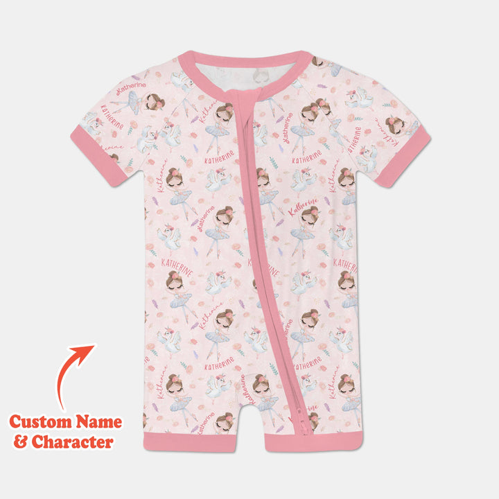 Custom Name Ballerina Doll Shorty Zippy