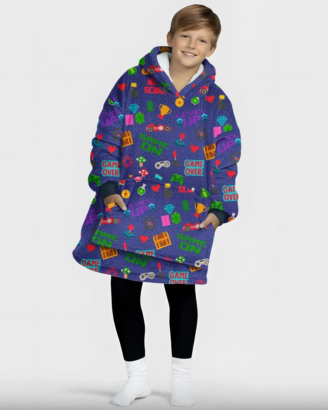 Gamer Mode On Family Matching Bamboo Blanket Hoodie
