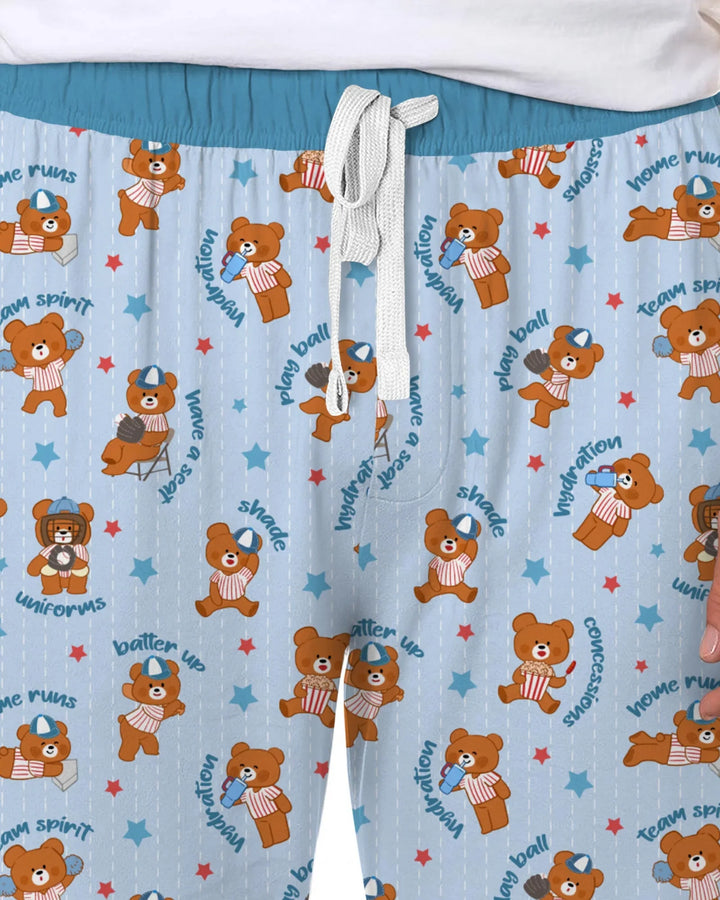 Born To Play Baseball Bamboo Men's Pajama Set